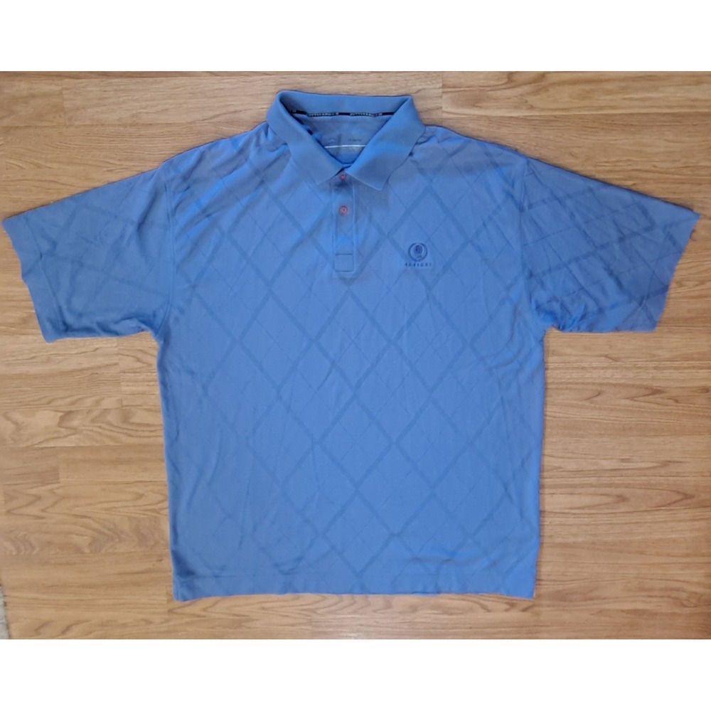 Cutter& Buck Men's Golf Polo Shirt Caesars Palace  Blue XL
